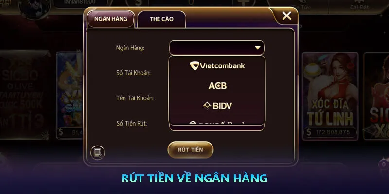 Rút tiền Nhatvip về ngân hàng